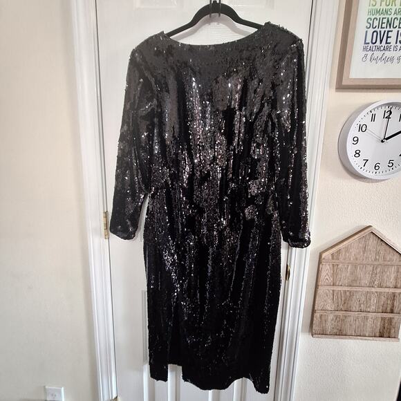 Dress the Population Allison sequin and velvet midi dress womens 2x - Picture 2 of 8